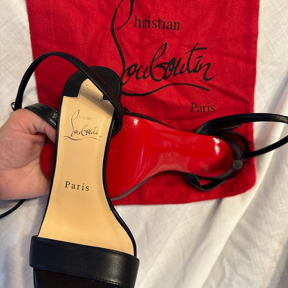 Christian Louboutin Black and Red Heels